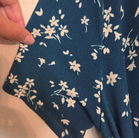 Kaileigh Floral Blue Dress SzXL - Picture 5 of 11